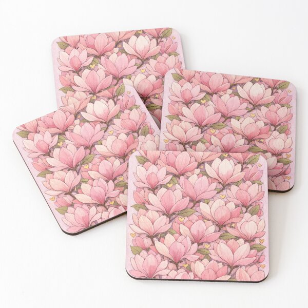 Artikelvorschau, Valentinstagsillustration einer handgezeichneten Magnolie entworfen und verkauft von MariaPencilArt.