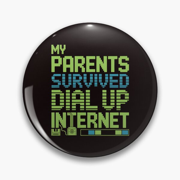 Item preview, My Parents Survived Dial Up Internet – Retro Tech Humor Design designed and sold by Redgiant87x.