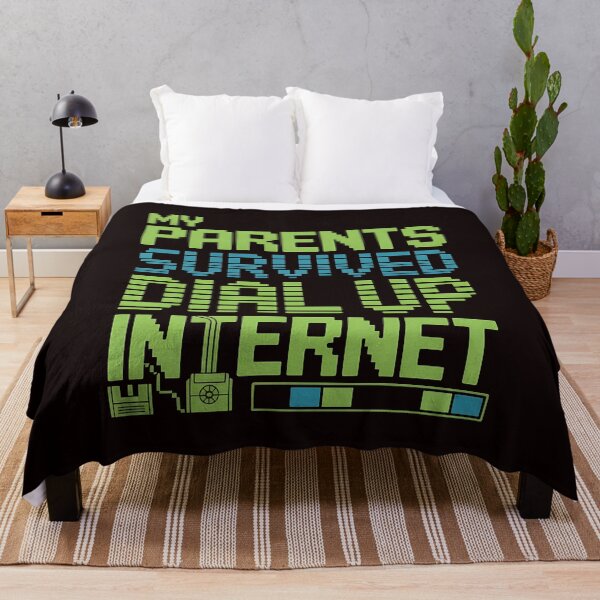 Item preview, My Parents Survived Dial Up Internet – Retro Tech Humor Design designed and sold by Redgiant87x.