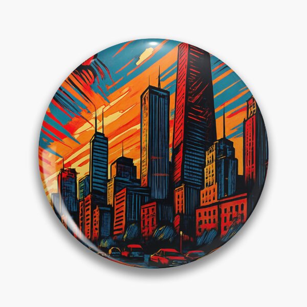 Item preview, chicago, city | Comics stylCartoone -  designed and sold by ComicsFactory.
