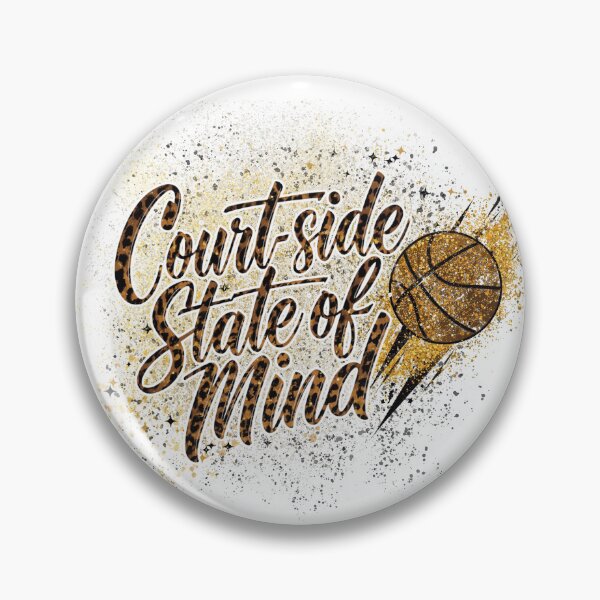 Item preview, Courtside State of Mind - Leopard Print & Gold Glitter Basketball Graphic designed and sold by CulDeSacCreate.