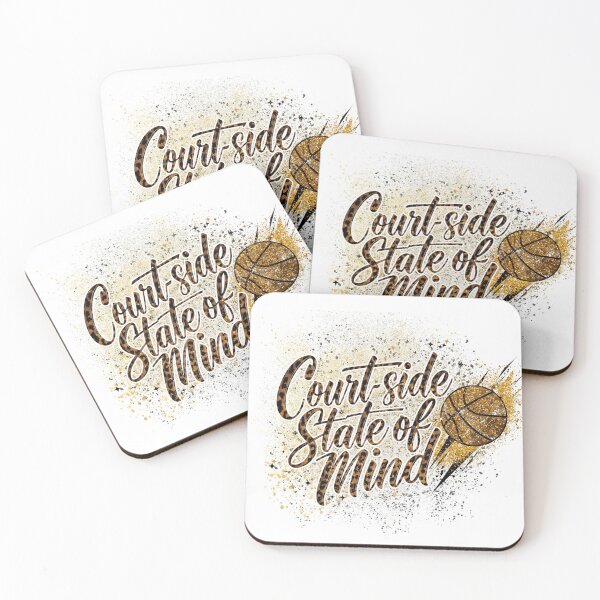 Item preview, Courtside State of Mind - Leopard Print & Gold Glitter Basketball Graphic designed and sold by CulDeSacCreate.