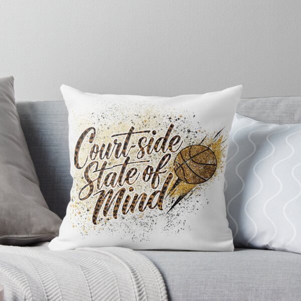 Item preview, Courtside State of Mind - Leopard Print & Gold Glitter Basketball Graphic designed and sold by CulDeSacCreate.