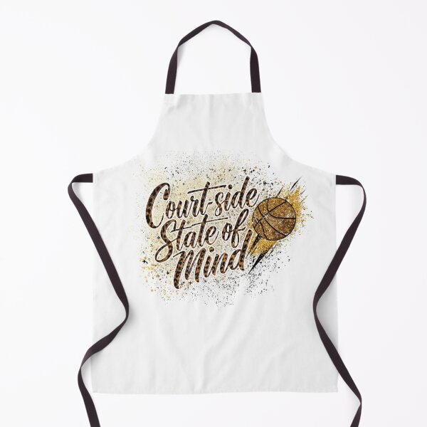 Item preview, Courtside State of Mind - Leopard Print & Gold Glitter Basketball Graphic designed and sold by CulDeSacCreate.