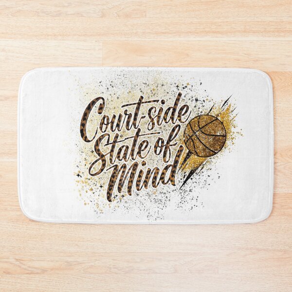 Item preview, Courtside State of Mind - Leopard Print & Gold Glitter Basketball Graphic designed and sold by CulDeSacCreate.