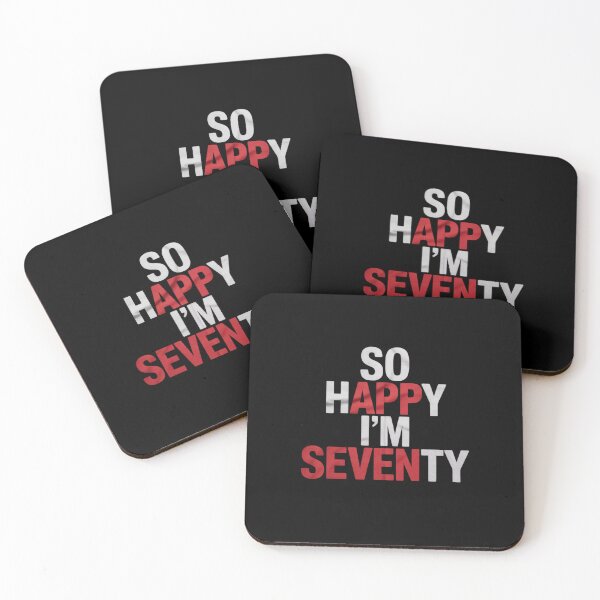 Item preview, So Happy I'm Seventy Gag 70th Birthday 70 Years Old designed and sold by DigitaldeligArt.