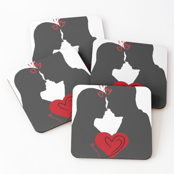 Item preview, Love Shadows | Minimalist Valentine Illustration designed and sold by Julison2015.