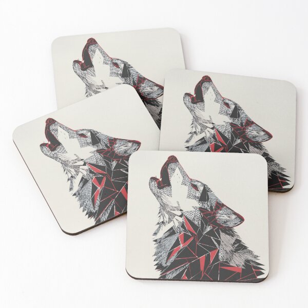 Item preview, Fractured Howl – Geometric Wolf Spirit designed and sold by wolfgangrainer.