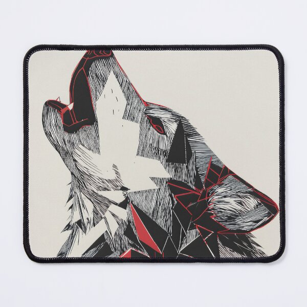 Item preview, Fractured Howl – Geometric Wolf Spirit designed and sold by wolfgangrainer.
