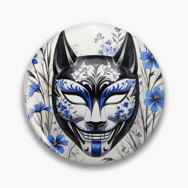 Item preview, Japanese Kitsumi Mask with wolfsbane designed and sold by Nightowl Inspirations.