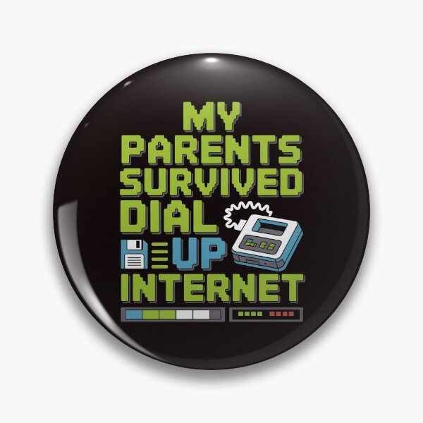 Item preview, My Parents Survived Dial Up Internet – Funny Nostalgic Tech Quote designed and sold by Redgiant87x.