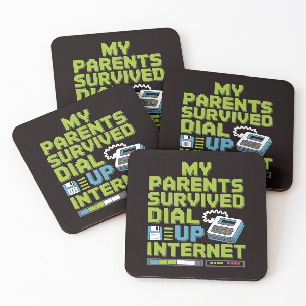 Item preview, My Parents Survived Dial Up Internet – Funny Nostalgic Tech Quote designed and sold by Redgiant87x.