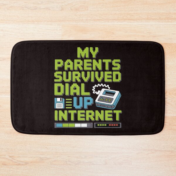 Item preview, My Parents Survived Dial Up Internet – Funny Nostalgic Tech Quote designed and sold by Redgiant87x.