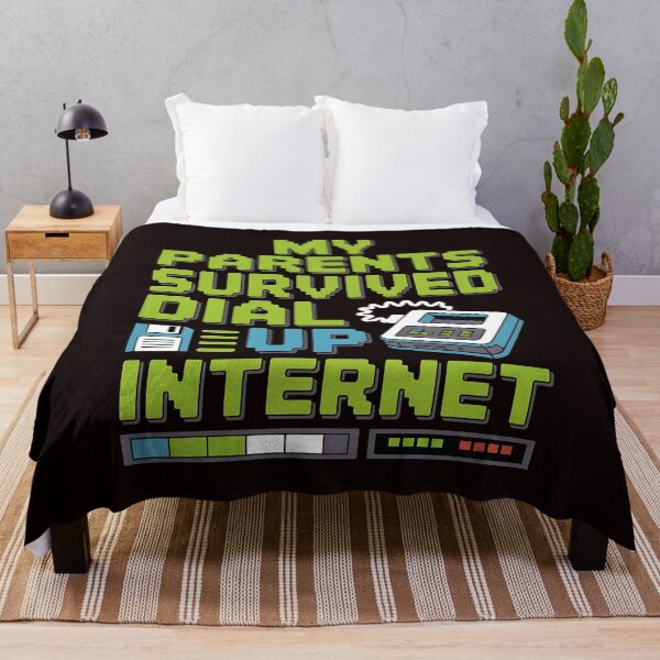 Item preview, My Parents Survived Dial Up Internet – Funny Nostalgic Tech Quote designed and sold by Redgiant87x.