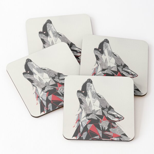 Item preview, Fractured Howl – Geometric Wolf Spirit designed and sold by wolfgangrainer.