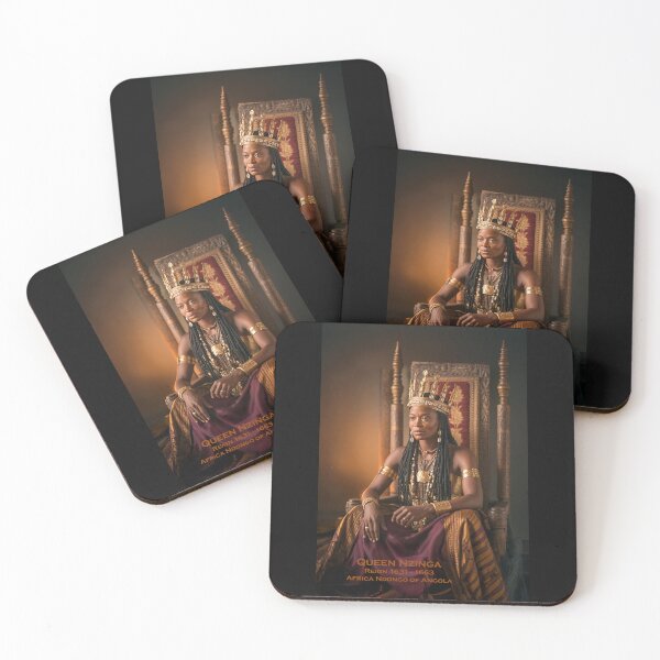 Item preview, QUEEN NZINGA - Reign 1631-1663 AFRICA NDONGO of ANGOLA designed and sold by DBM Photo Art 1.