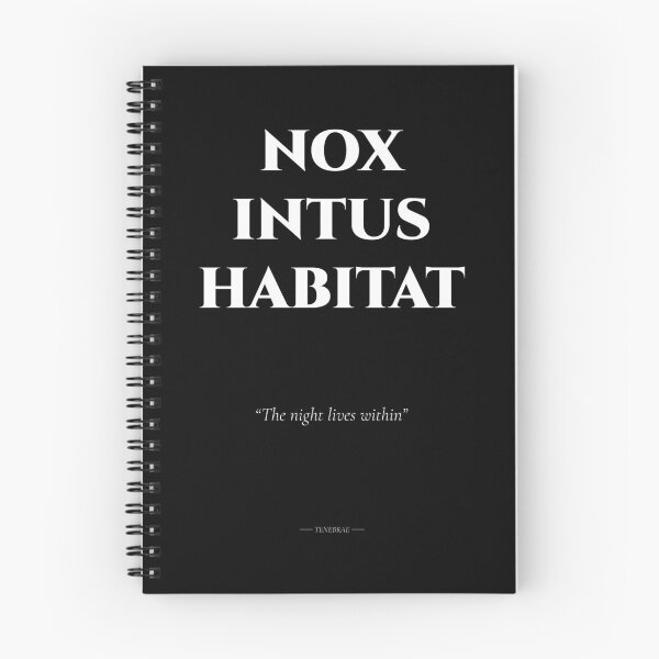 Item preview, Nox Intus Habitat – Dark Latin Quote on Inner Night designed and sold by BrushRushX.