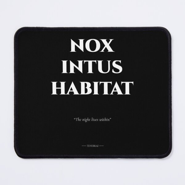 Item preview, Nox Intus Habitat – Dark Latin Quote on Inner Night designed and sold by BrushRushX.