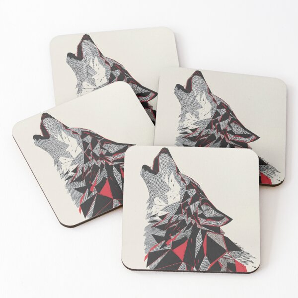 Item preview, Fractured Howl – Geometric Wolf Spirit designed and sold by wolfgangrainer.