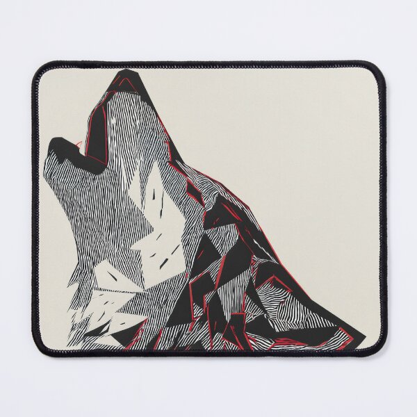 Item preview, Fractured Howl – Geometric Wolf Spirit designed and sold by wolfgangrainer.