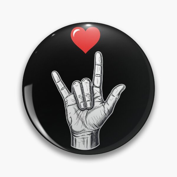 Item preview, I Love You Hand Sign ASL Valentines Day designed and sold by OlakunleOloroz.