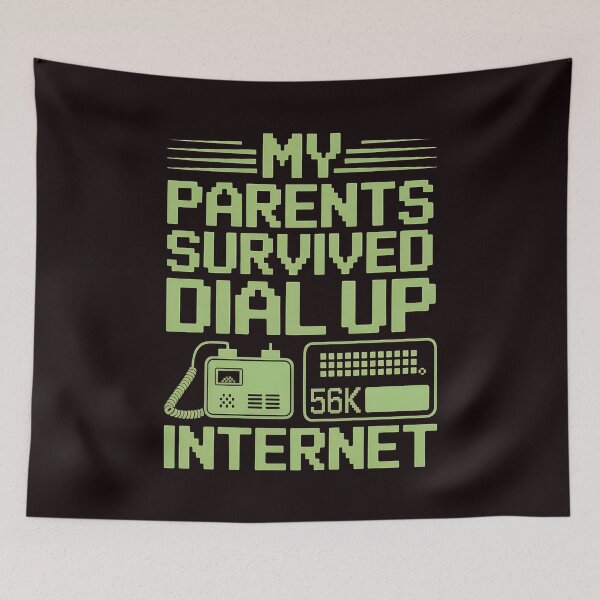 Item preview, My Parents Survived Dial Up Internet – Classic 1990s Tech Humor Design designed and sold by Redgiant87x.