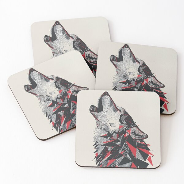 Item preview, Fractured Howl – Geometric Wolf Spirit designed and sold by wolfgangrainer.
