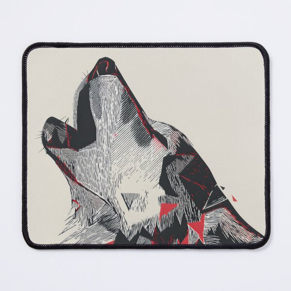 Item preview, Fractured Howl – Geometric Wolf Spirit designed and sold by wolfgangrainer.
