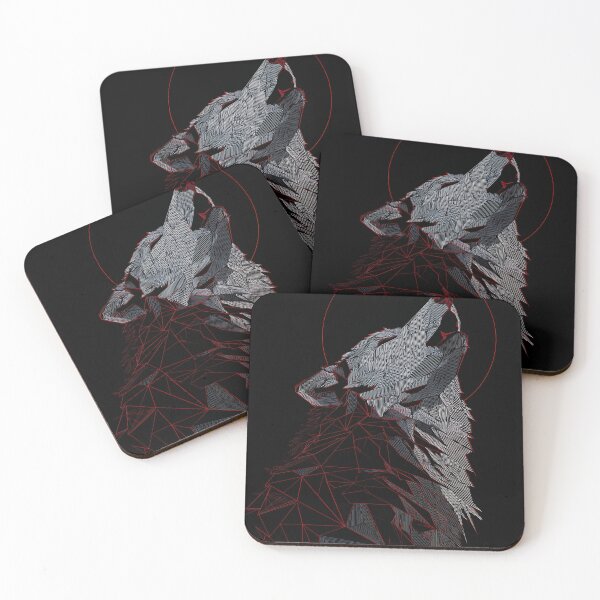 Item preview, Fractured Howl – Geometric Wolf Spirit designed and sold by wolfgangrainer.