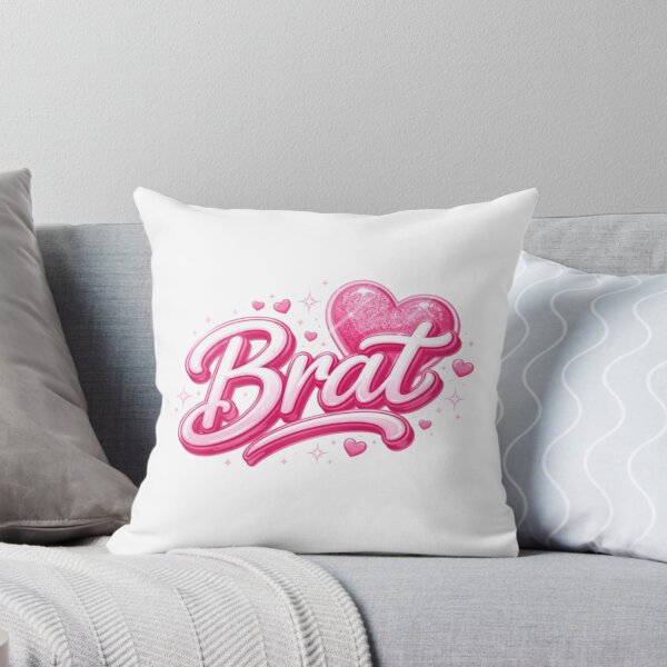 Item preview, Brat Pink Heart Cute Typography Design designed and sold by JonathanP514.