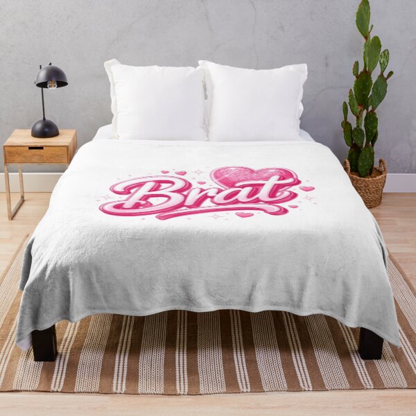 Item preview, Brat Pink Heart Cute Typography Design designed and sold by JonathanP514.
