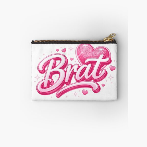 Item preview, Brat Pink Heart Cute Typography Design designed and sold by JonathanP514.