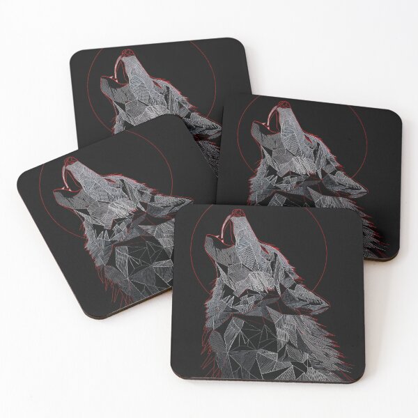 Item preview, Fractured Howl – Geometric Wolf Spirit designed and sold by wolfgangrainer.