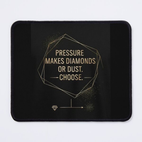 Item preview, Pressure Makes Diamonds or Dust – Powerful Motivation Quote Minimal Gold Design designed and sold by SV-Creation.