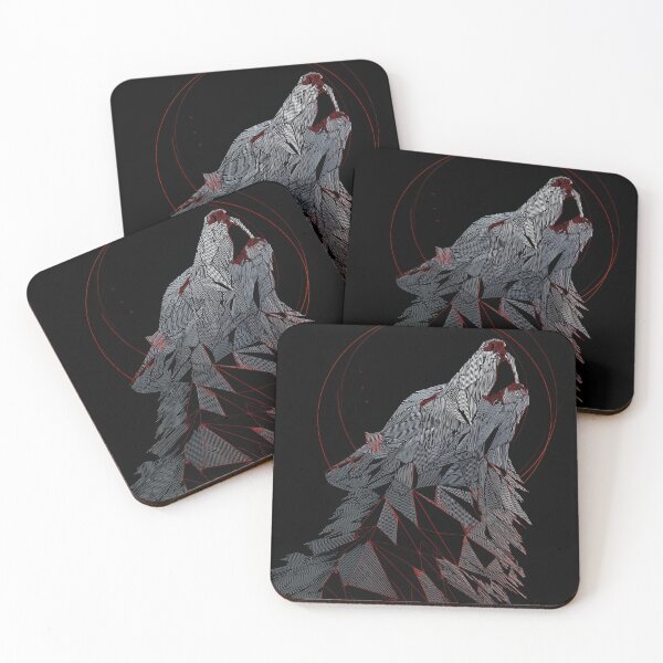 Item preview, Fractured Howl – Geometric Wolf Spirit designed and sold by wolfgangrainer.