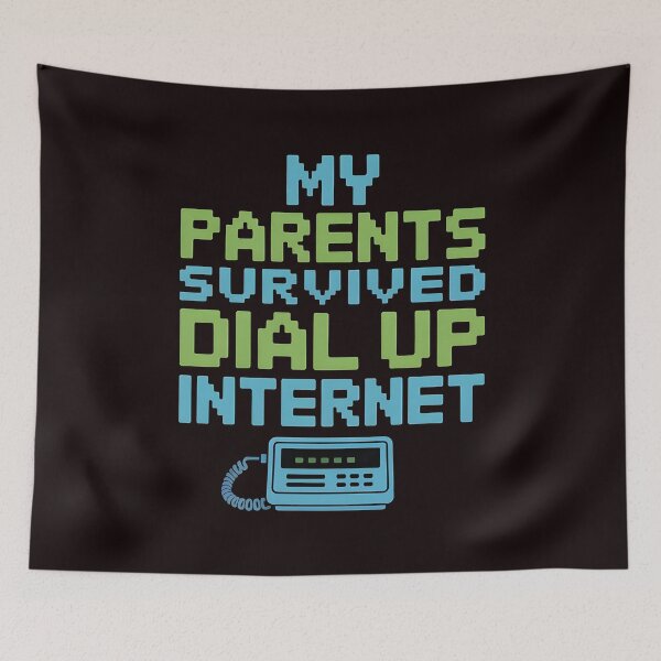 Item preview, My Parents Survived Dial Up Internet – Retro Tech Humor for Nerds designed and sold by Redgiant87x.
