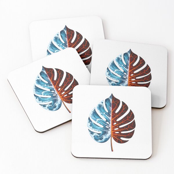 Item preview, Ocean Waves & Glowing Magma Split Leaf designed and sold by VelloomStore.