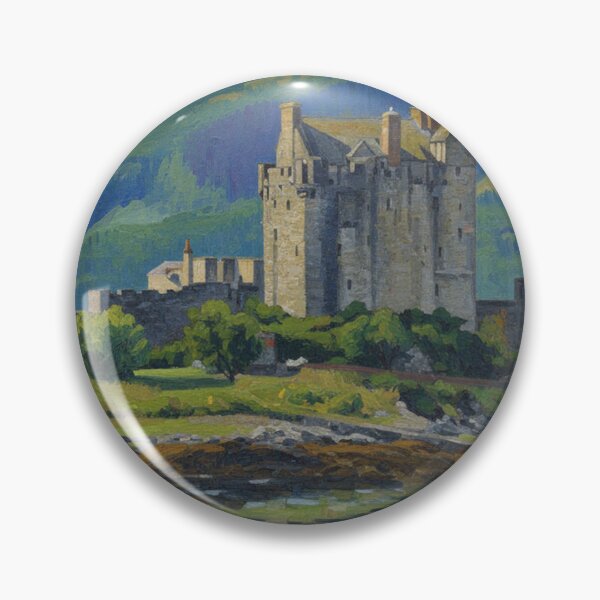 Item preview, Eilean Donan Castle Impressionistic View designed and sold by VistaPainterArt.