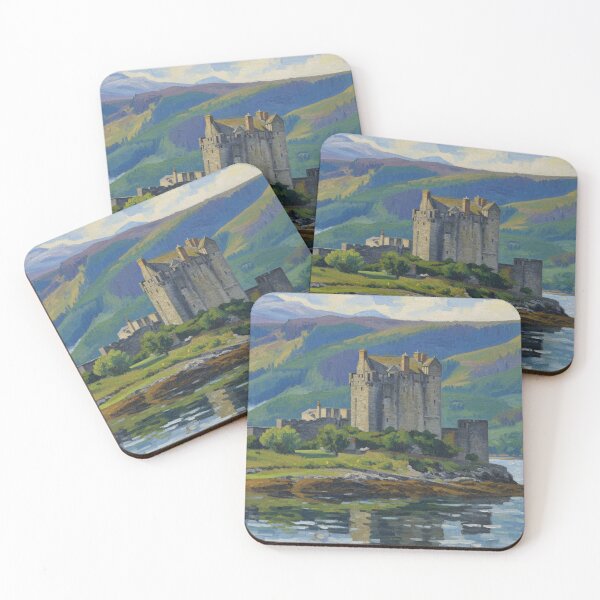 Item preview, Eilean Donan Castle Impressionistic View designed and sold by VistaPainterArt.