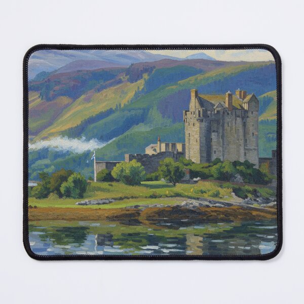 Item preview, Eilean Donan Castle Impressionistic View designed and sold by VistaPainterArt.