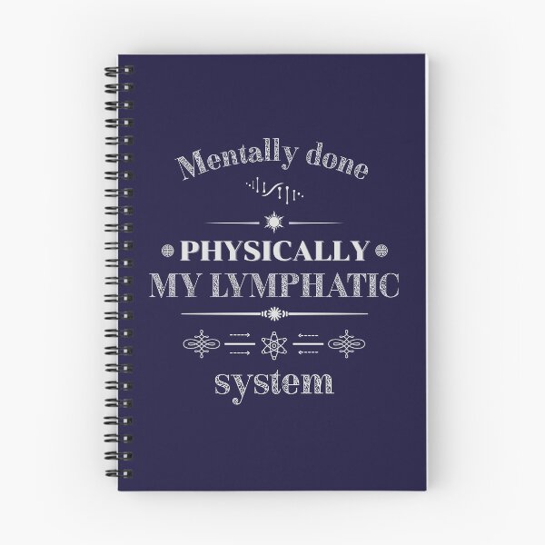 Item preview, Mentally Done – Physically My Lymphatic System Quote Design designed and sold by phiawdesign9.