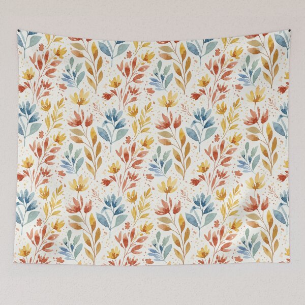 Item preview, Autumn Watercolor Floral Seamless Pattern designed and sold by FashioonTrends.