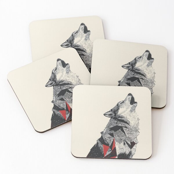 Item preview, Fractured Howl – Geometric Wolf Spirit designed and sold by wolfgangrainer.