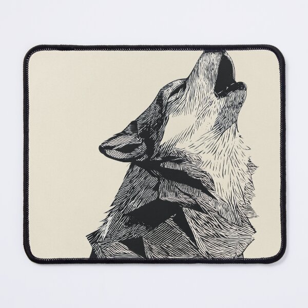 Item preview, Fractured Howl – Geometric Wolf Spirit designed and sold by wolfgangrainer.