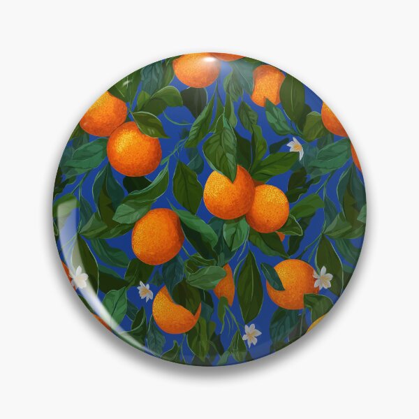 Item preview, Ilustración de patrón sin costuras de cítricos naranjas con detalles botánicos designed and sold by KrintoryTees.