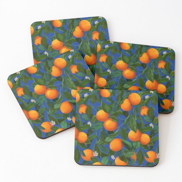 Item preview, Orange Citrus Seamless Pattern Illustration with Botanical Details designed and sold by KrintoryTees.