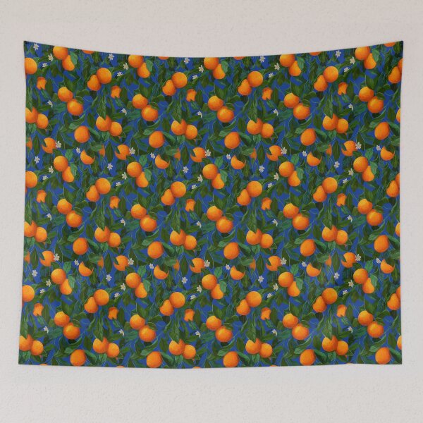 Item preview, Orange Citrus Seamless Pattern Illustration with Botanical Details designed and sold by KrintoryTees.
