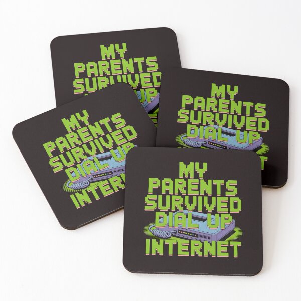 Item preview, My Parents Survived Dial Up Internet – Nostalgic Tech Humor Statement designed and sold by Redgiant87x.
