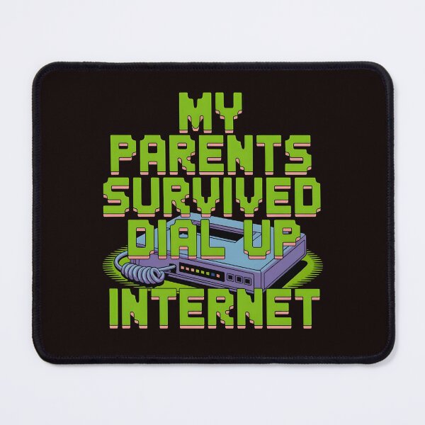 Item preview, My Parents Survived Dial Up Internet – Nostalgic Tech Humor Statement designed and sold by Redgiant87x.
