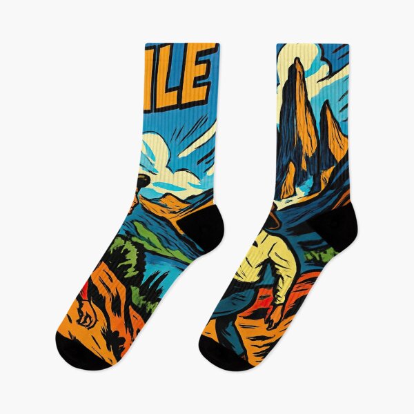 Item preview, Chile landscape | Comics stylCartoone -  designed and sold by ComicsFactory.